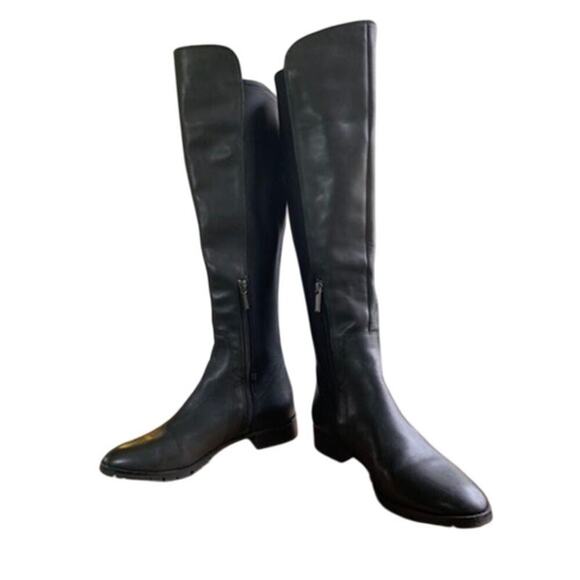 Karl Lagerfeld Paris Over-The-Knee Leather Riding Equestrian Boots Size 8 - Picture 4 of 9